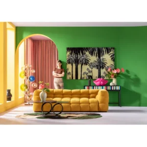 Outlet KARE Design Picture Glass Metallic Palms 180x120cm