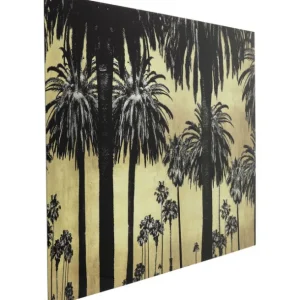 Outlet KARE Design Picture Glass Metallic Palms 180x120cm