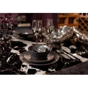 Sale KARE Design Plate Cosmos Black Ø21cm