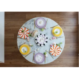 New KARE Design Plate Deep Harlequin Purple Ø23cm