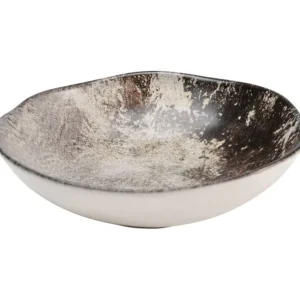 Online KARE Design Plate Deep Savannah Brown/Grey Matt Ø20cm