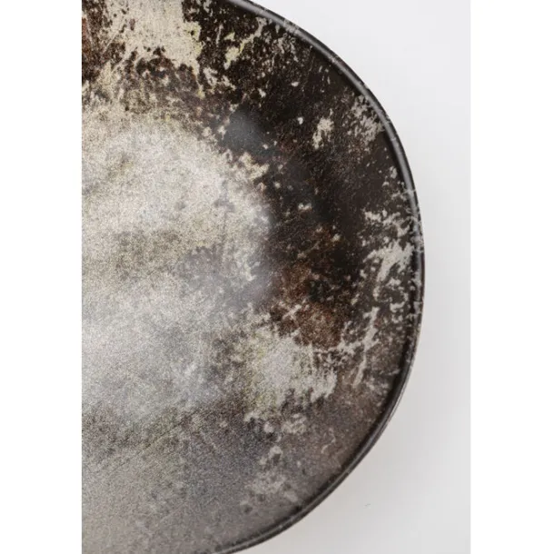 plate_deep_savannah_brown_4.webp Online KARE Design Plate Deep Savannah Brown/Grey Matt Ø20cm