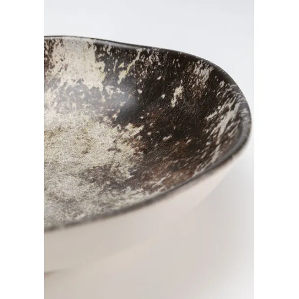 plate_deep_savannah_brown_5.webp Online KARE Design Plate Deep Savannah Brown/Grey Matt Ø20cm