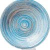 Online KARE Design Plate Deep Swirl Blue Ø21cm