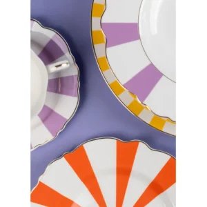 Best KARE Design Plate Harlequin Orange Ø22cm