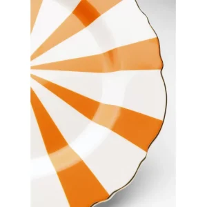 Best KARE Design Plate Harlequin Orange Ø22cm