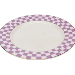 Hot KARE Design Plate Harlequin Purple Ø21cm