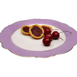 Fashion KARE Design Plate Harlequin Purple Ø27cm