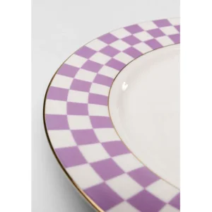 Hot KARE Design Plate Harlequin Purple Ø21cm