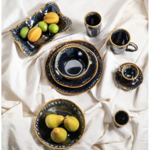 Fashion KARE Design Plate Lio Dark Blue Ø20cm
