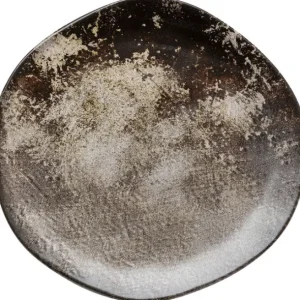 Hot KARE Design Plate Savannah Brown/Grey Matt Ø26cm