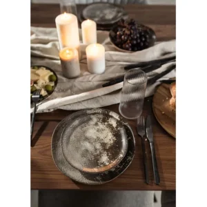 Hot KARE Design Plate Savannah Brown/Grey Matt Ø26cm