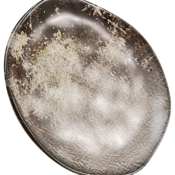 plate_savannah_browngrey__4-1.webp Hot KARE Design Plate Savannah Brown/Grey Matt Ø26cm