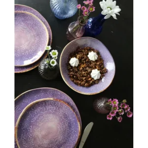 Clearance KARE Design Plate Shirley Violet Ø21cm