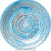 New KARE Design Plate Swirl Blue Ø19cm