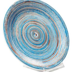 New KARE Design Plate Swirl Blue Ø19cm