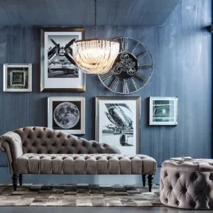 Online KARE Design Recamiere Desire Velvet Silver