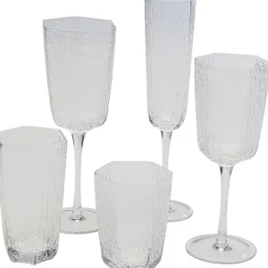 Clearance KARE Design Red Wine Glass Cascata Clear
