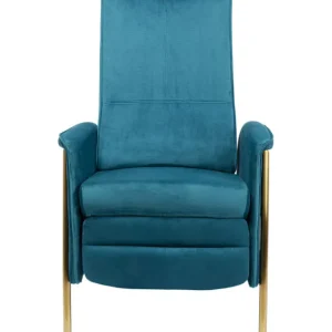 Clearance KARE Design Relaxchair Lazy Velvet Blue