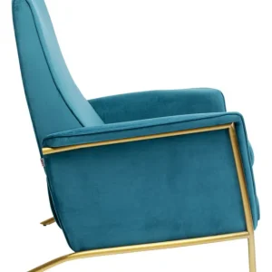 Clearance KARE Design Relaxchair Lazy Velvet Blue