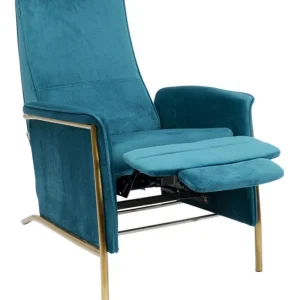 Clearance KARE Design Relaxchair Lazy Velvet Blue