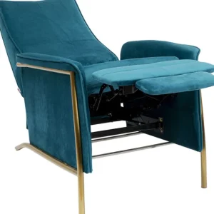 Clearance KARE Design Relaxchair Lazy Velvet Blue