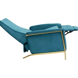 Clearance KARE Design Relaxchair Lazy Velvet Blue