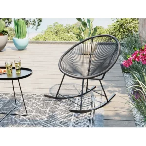 Clearance KARE Design Rocking Chair Acapulco Mono Black