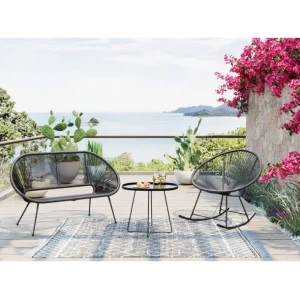 Clearance KARE Design Rocking Chair Acapulco Mono Black