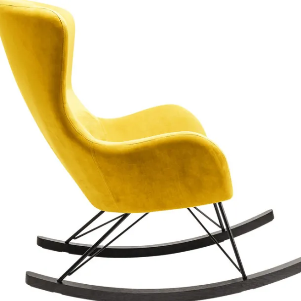 rocking_chair_oslo_yellow_1.webp Outlet KARE Design Rocking Chair Oslo Yellow