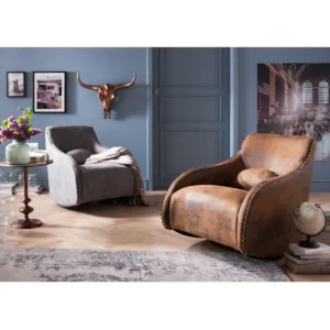 Hot KARE Design Rocking Chair Swing Ritmo Vintage Grey