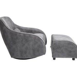 Hot KARE Design Rocking Chair Swing Ritmo Vintage Grey