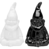 Outlet KARE Design Salt and Pepper Shaker Gnome Black/White (2/Set)