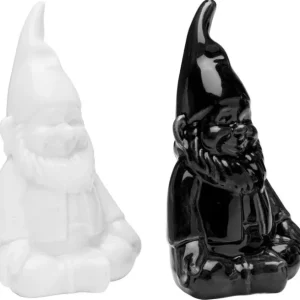 Outlet KARE Design Salt and Pepper Shaker Gnome Black/White (2/Set)