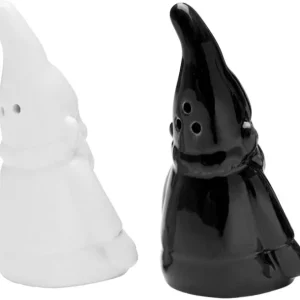 Outlet KARE Design Salt and Pepper Shaker Gnome Black/White (2/Set)