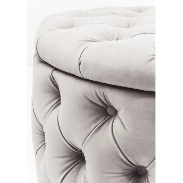seating_chest_desire_roun_7.webp Online KARE Design Seating Chest Desire Round Velvet Silver