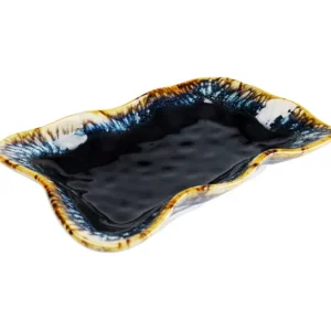 Online KARE Design Serving Plate Lio Dark Blue 17x26cm