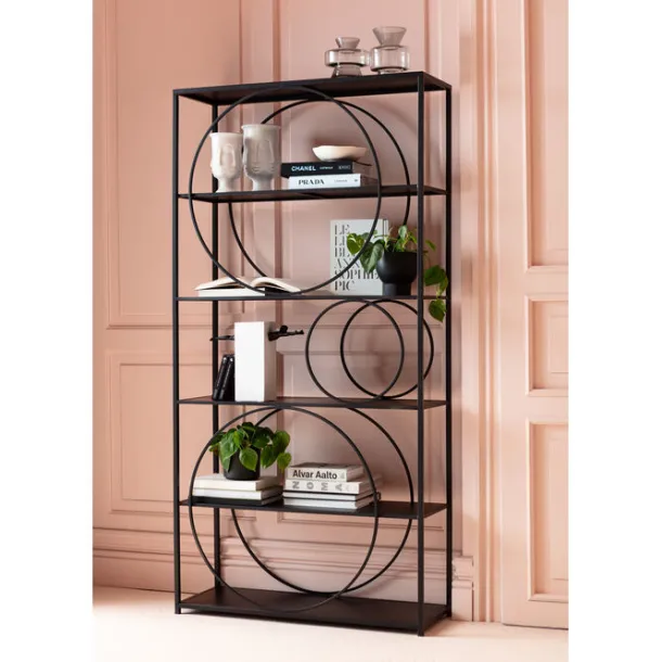 shelf_circle_black_xcm_1.webp Sale KARE Design Shelf Circle Black 100x200cm