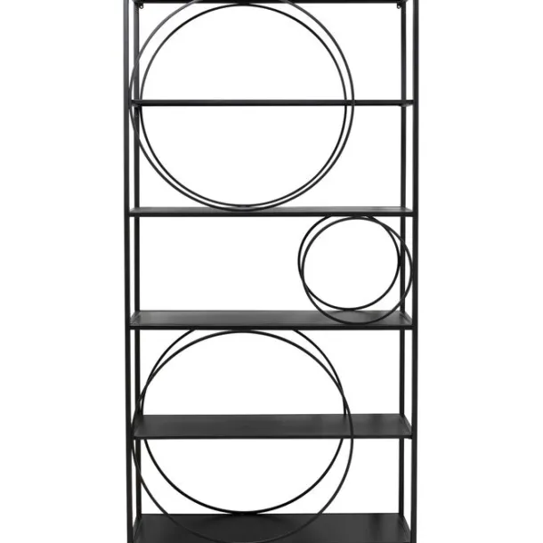 shelf_circle_black_xcm_5.webp Sale KARE Design Shelf Circle Black 100x200cm