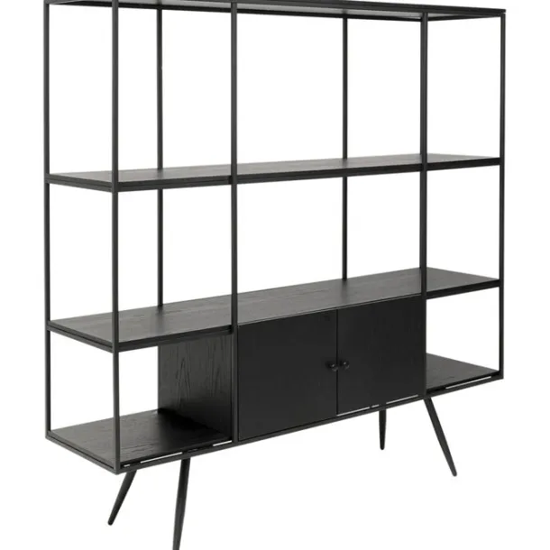 shelf_cosy_sixties_black__1.webp Hot KARE Design Shelf Cosy Sixties Black 180x183cm