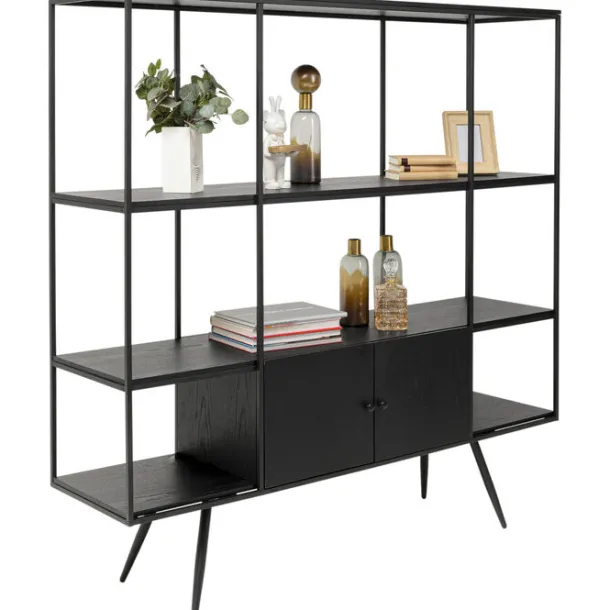 shelf_cosy_sixties_black__3.webp Hot KARE Design Shelf Cosy Sixties Black 180x183cm
