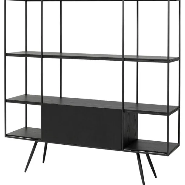 shelf_cosy_sixties_black__6.webp Hot KARE Design Shelf Cosy Sixties Black 180x183cm