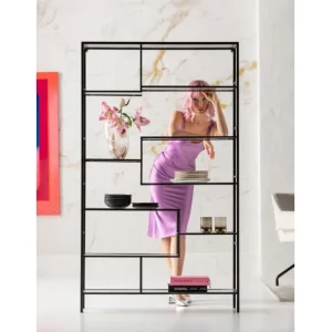 Discount KARE Design Shelf Loft Black Bubble 115x195cm