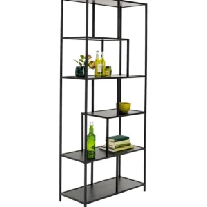 Clearance KARE Design Shelf Loftie Black 77x185cm