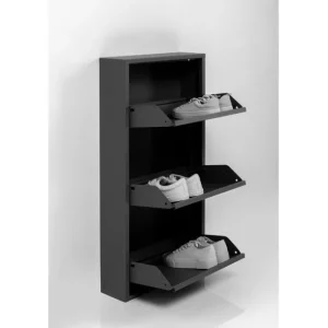 Best KARE Design Shoe Container Caruso 3 Black (MO)