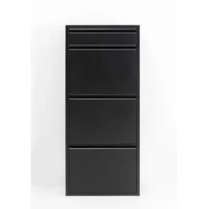 Best KARE Design Shoe Container Caruso 3 Plus 1 Black (MO)