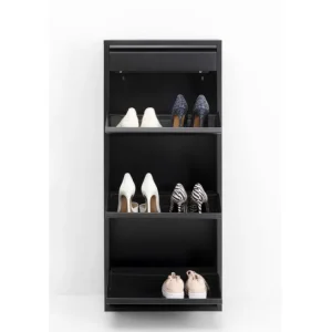 Best KARE Design Shoe Container Caruso 3 Plus 1 Black (MO)