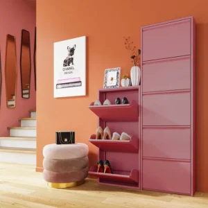 Outlet KARE Design Shoe Container Caruso 3 Rose (MO)