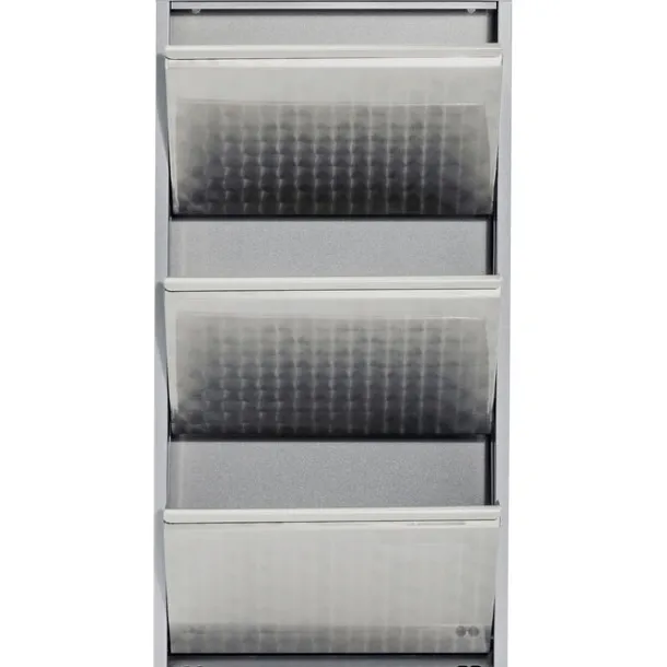 shoe_container_caruso__si_3.webp New KARE Design Shoe Container Caruso 3 Silver brushed