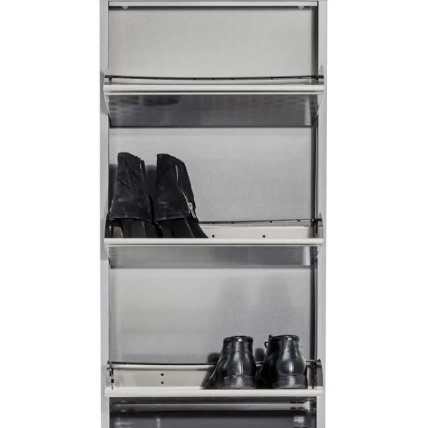 shoe_container_caruso__si_4.webp New KARE Design Shoe Container Caruso 3 Silver brushed